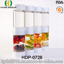 O caso duplo Tritan BPA livra a garrafa plástica da infusão da fruta (HDP-0726)